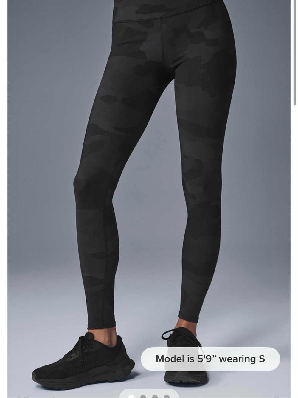 ALO Yoga Women’s Black Camo High-Rise Leggings